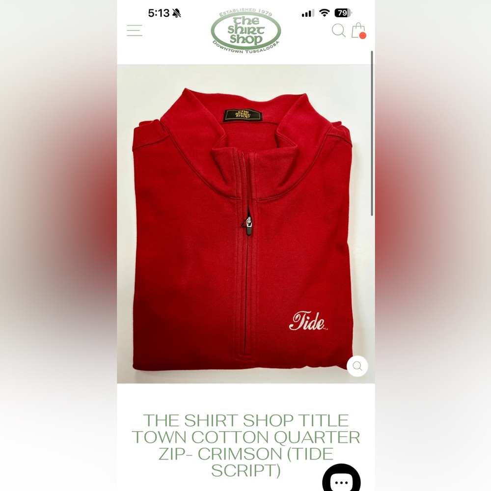Alabama Quarter-Zip